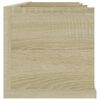 vidaXL Cd-wandschap 75x18x18 cm bewerkt hout sonoma eikenkleurig