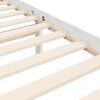 vidaXL Bedframe met hoofdbord massief hout wit 90x200 cm