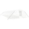 vidaXL Tuinkas met stalen frame 60 m&sup2; 12x5x2,3 m wit