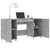 vidaXL Bureau 140x50x75 cm bewerkt hout betongrijs