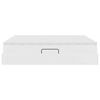 vidaXL Opbergbed met matras met matras Wit 180 x 200 cm Nep Leer