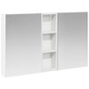 vidaXL Badkamerkastenset 3 st 100 x 10,5 x 60,5 cm Bewerkt hout