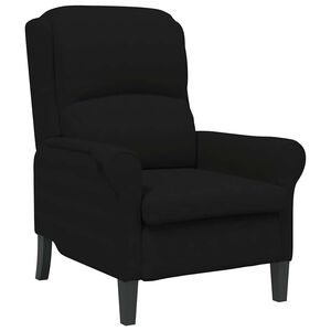 vidaXL Fauteuil Zwart 76 x 94 x 102 cm Microvezel
