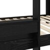 vidaXL Bunk Bed voor Kinderen Zwart Eiken 100 x 200 cm Bewerkt hout