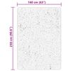 vidaXL Vloerkleed HUARTE laagpolig zacht wasbaar 160x230 cm cr&egrave;me