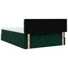 vidaXL Ottoman bed met matras en LED's 140x200cm fluweel donkergroen