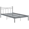vidaXL Bedframe metaal grijs 120x200 cm