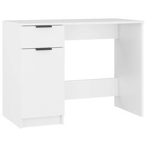 vidaXL Bureau 100x50x75 cm bewerkt hout wit
