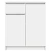 vidaXL Dressoir met lade 71x35x84 cm spaanplaat wit