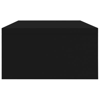 vidaXL Monitorstandaard 42x24x13 cm bewerkt hout zwart