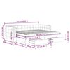 vidaXL Slaapbank onderschuifbed en lades 90x200 cm fluweel donkergroen
