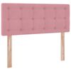 vidaXL Opslag bed met matras met hoofdeinde Roze 120 x 190 cm Fluweel