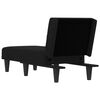 vidaXL Chaise longue stof zwart