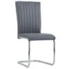 vidaXL Eetkamerstoelen 2 st kunstsu&egrave;de grijs