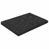 vidaXL Rubber granulaat patio pad Zwart 6 x 9 x 0,6 cm Rubber