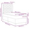 vidaXL Boxspringbed met matras Lichtgrijs 200 x 80 cm Polyester