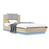 vidaXL Bedframe met Hoofdeinde Sonoma Eiken Bewerkt hout