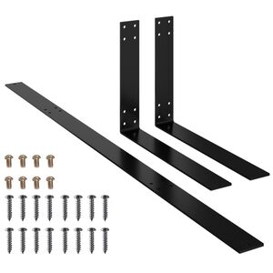 vidaXL Rugleuning voor palletbank 110 cm ijzer zwart