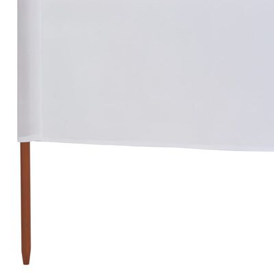 vidaXL Windscherm 6-panelen 800x80 cm stof wit
