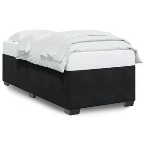 vidaXL Bedframe fluweel zwart 80x200 cm