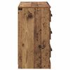 vidaXL Dressoirs 2 pcs Oud Hout 70 x 35,5 x 67,5 cm Bewerkt hout