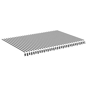 vidaXL Vervangingsdoek voor luifel 4,5x3 m antracietkleurig en wit