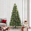 vidaXL Kunstmatige Inklapbare Kerstboom Groen 240 cm PE en PVC