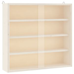 vidaXL Houten verzamelvitrine met deuren 40x8,5x37 cm