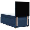 vidaXL Boxspring met matras stof blauw 90x200 cm