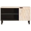 vidaXL TV-kast Witte Was Afwerking 80 x 33 x 46 cm Massief Mango Hout