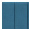 vidaXL Bed met matras "Hanko" fluweel blauw 100x200 cm