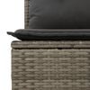 vidaXL 13-delige Loungeset met kussens poly rattan grijs