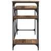 vidaXL Bureau Oud Hout 135 x 50 x 90 cm Bewerkt hout
