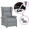 vidaXL Fauteuil elektrisch verstelbaar stof lichtgrijs