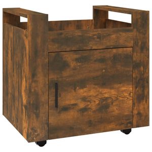 vidaXL Bureaukastje 60x45x60 cm bewerkt hout gerookt eikenkleurig