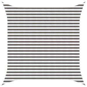 vidaXL Zonneschaduwzeil Lichtgrijs en wit. 3,6 x 3,6 m HDPE