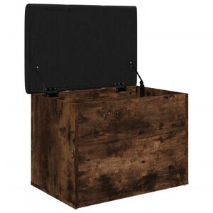 vidaXL Opbergbankje 62x42x45 cm bewerkt hout gerookt eikenkleurig