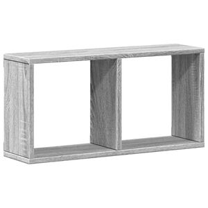 vidaXL Wandkast 60x16x30 cm bewerkt hout grijs sonoma eiken