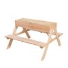 Esschert Design Picknicktafel en zandbak voor kinderen 2-in-1