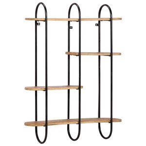 vidaXL Wandplank 90x20x116,5 cm Massief Ruw Hout Mango
