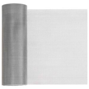 vidaXL Gaas Scherm 20 x 2000 cm 30 Mesh RVS 201 Zilverkleurig