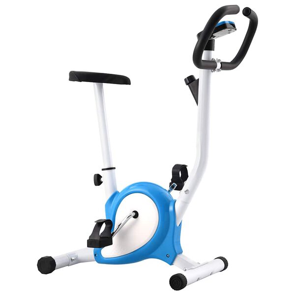 vidaXL Hometrainer met bandweerstand blauw