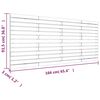 vidaXL Hoofdbord wandmontage 166x3x91,5 cm grenenhout honingbruin