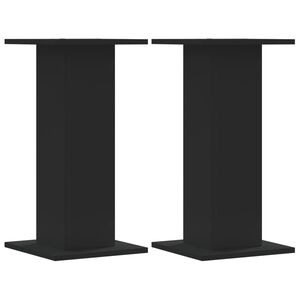 vidaXL Speakerstandaards 2 st 30x30x60 cm bewerkt hout zwart