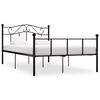 vidaXL Bedframe metaal zwart 140x200 cm