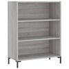 vidaXL Boekenkast 69,5x32,5x90 cm bewerkt hout grijs sonoma eikenkleur
