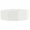 vidaXL Plantenbak Wit 120 x 120 x 35 cm Staal