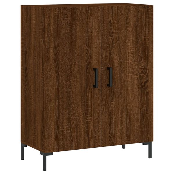 vidaXL Dressoir 69,5x34x90 cm bewerkt hout bruin eikenkleur