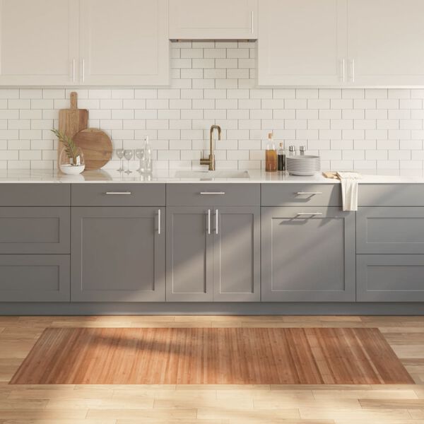 vidaXL Vloerkleed rechthoekig 80x200 cm bamboe naturel