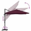 vidaXL Parasol Bordeaux Rood 351 x 250 x 260 cm Polyester en Aluminium
